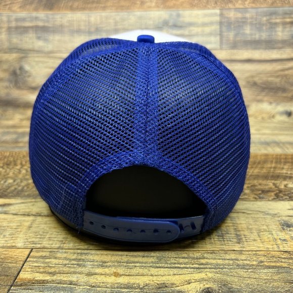 Rolling Rock Mens Trucker Hat Blue Snapback 1939 American Lager Beer Ball Cap - Picture 4 of 7